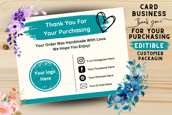 Printable Thank You Cards Business Templ